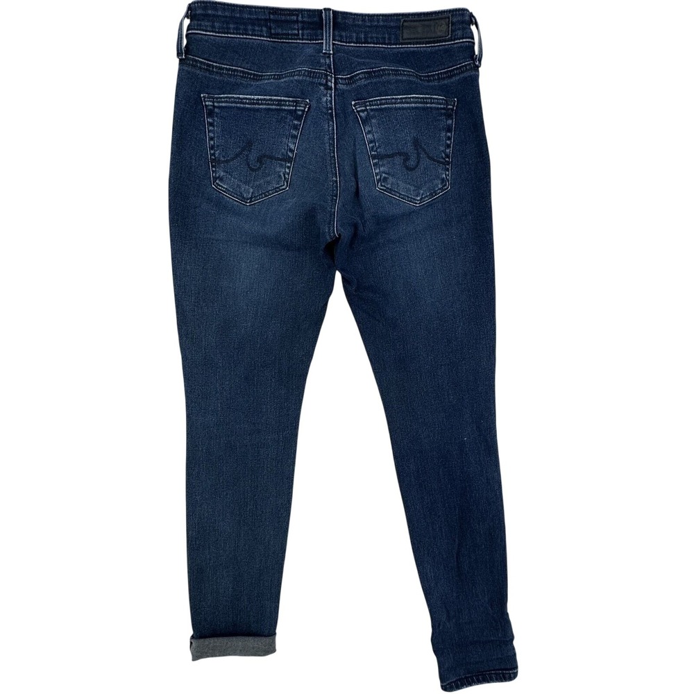 AG Adriano Goldschmied The Legging Ankle Super Skinny Distressed Jeans 24R Dark